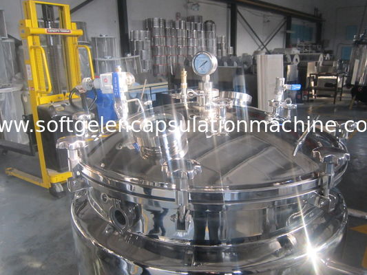 Gelatinemixer 800L de Roestvrije het Mengen zich Tank van de Tankholding met Platformontwerp