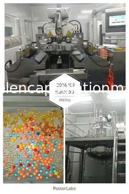 10“ Automatische Zachte Capsule die Machine met Gelatine Smeltende en Drogende Machine maakt