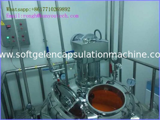 Softgel/Paintball-Gelatine Smeltende Tank met Waterjasje, Elektrische Pedaallift