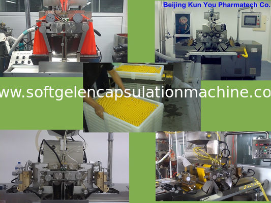 De Capsulemachine van Softgel van de Canabisolie met de Poreuze Rol van de Roestvrij staalolie
