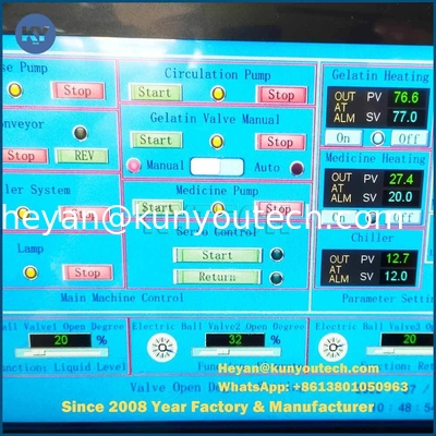 3-8mm naadloze softgel machine 8 ballen per seconde SS304/316