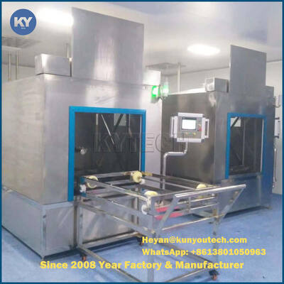 Automatische prewas, reiniging, spoelen, spoelen en drogen van het proces