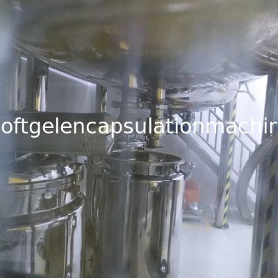 100L het Roestvrije staaltank van de veganistgelatine met het Bewegen van Functie en Vacuümpomp