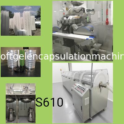 De Inkapselingsmachine 1208 * 2450mm Afmeting 120000 PCs/H van vistraansoftgel