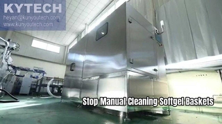 Automatische Softgel Tumble Basket-reinigingsmachine